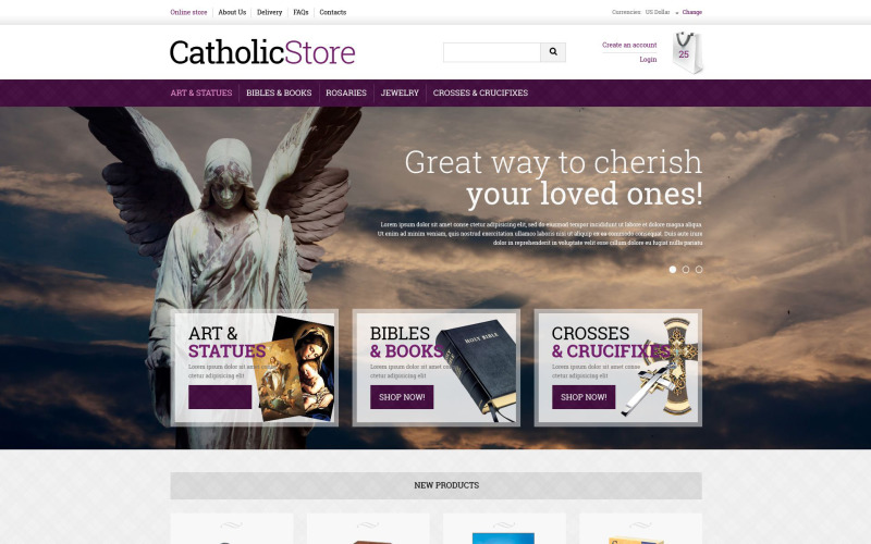Katolicki szablon VirtueMart prezenty
