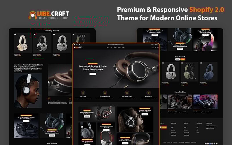 VibeCraft – The Premier Shopify Theme for Headphones & High-Fidelity Audio