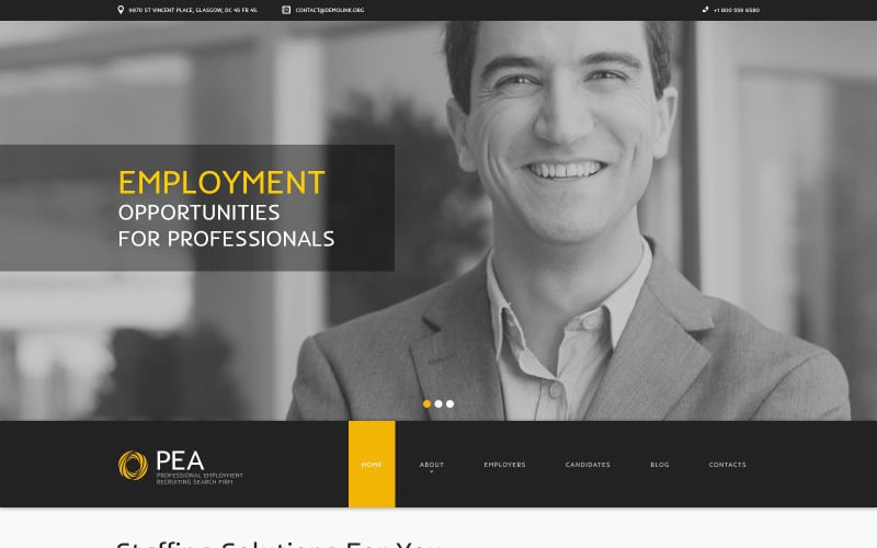Company Staff Expansion Drupal Template