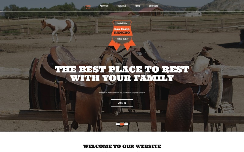 Modello Joomla Cowboy Ranch