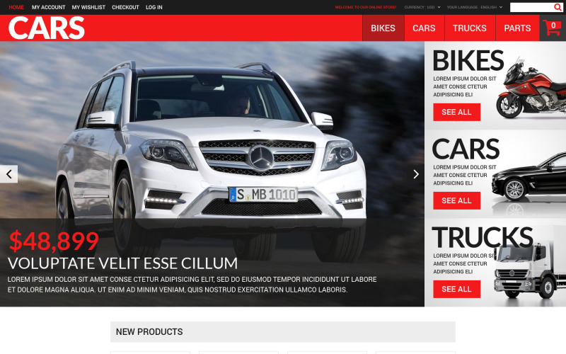 Erfolgreiches Autohändler Magento Theme