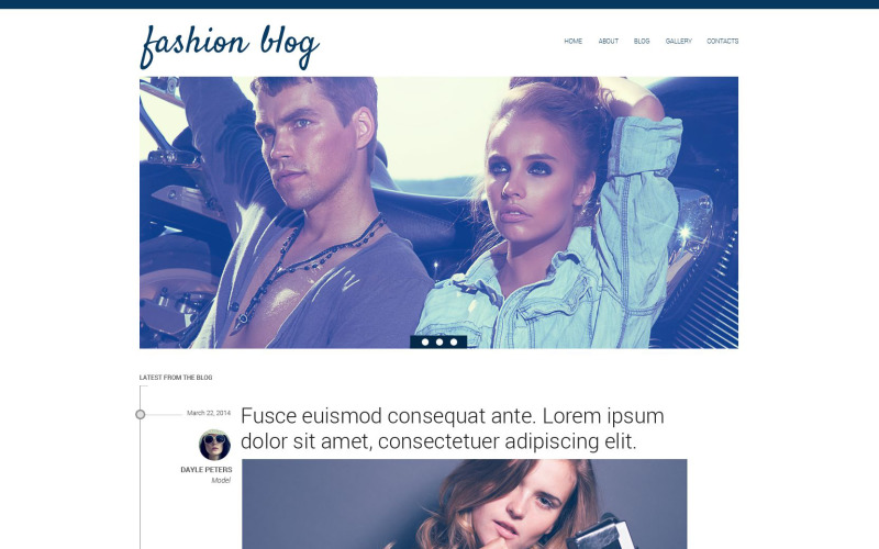 Blog Sobre Moda Drupal Template