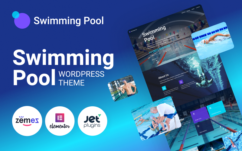 Бассейн - современная тема WordPress для плавательного бассейна