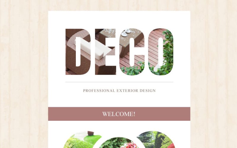 Exterieur Design Responsive Nieuwsbrief Template