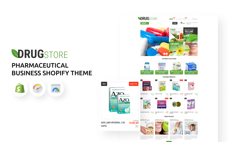 Pharmaceutical 业务 eCommerce Shopify Theme