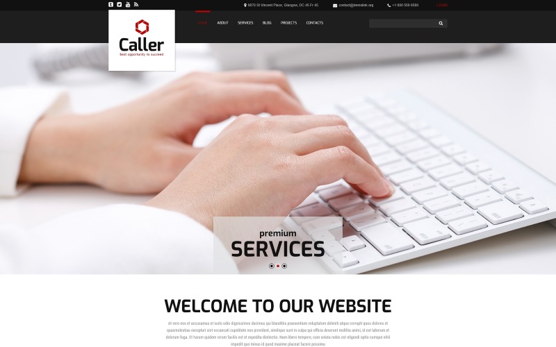 Plantilla Joomla de Call Center