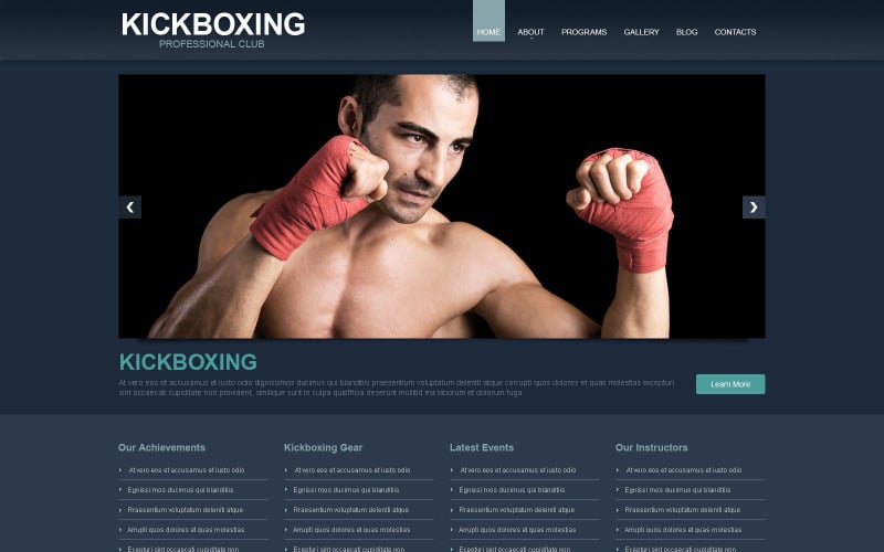 Thème WordPress réactif de boxe