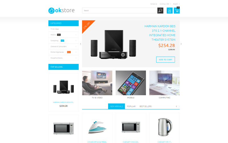 Tema Tech Gear PrestaShop