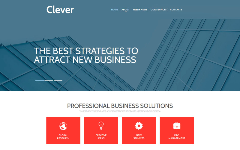 Business & Services Responsive Moto CMS 3 Template