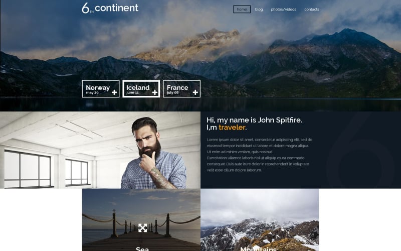 6th Continent WordPress Theme
