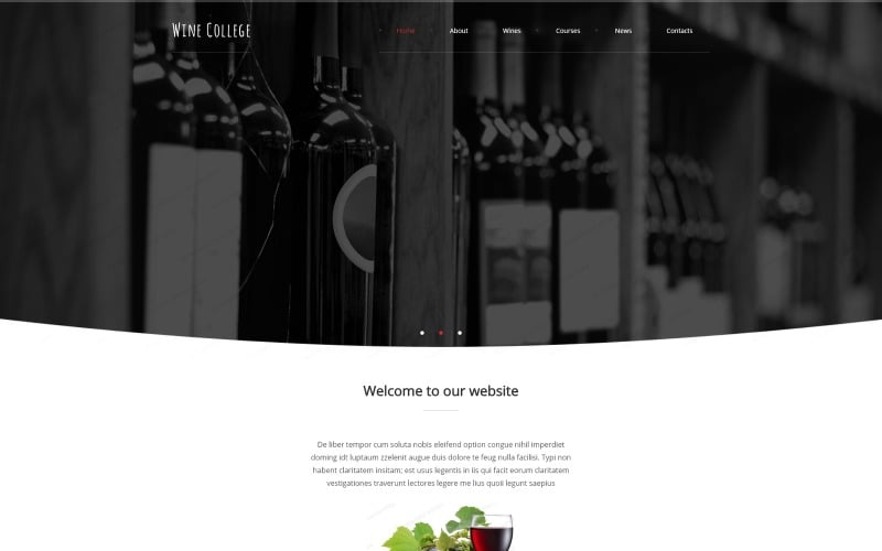 精品葡萄酒网站模板