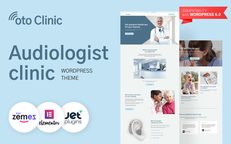 OTO Clinic - Téma WordPress ORL specialisty