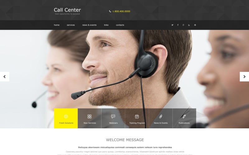 Call Center Muse模板