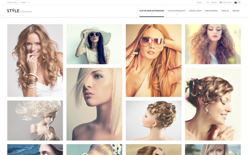 HairStyle PrestaShop-tema