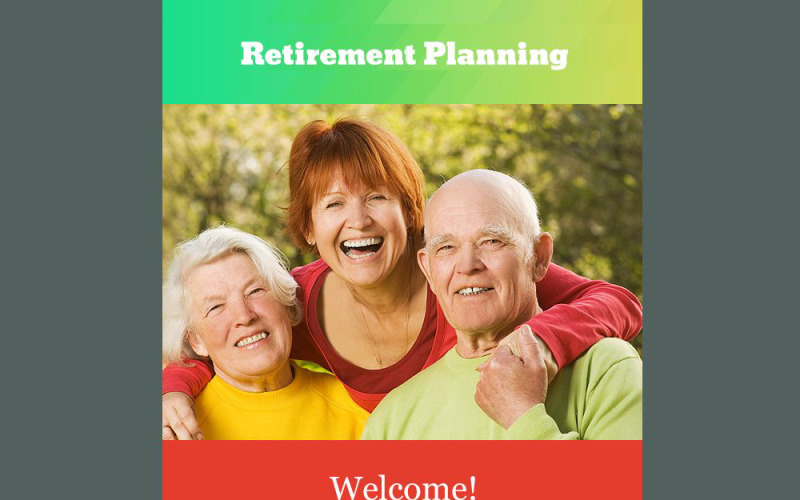 退休计划的响应性通讯模板