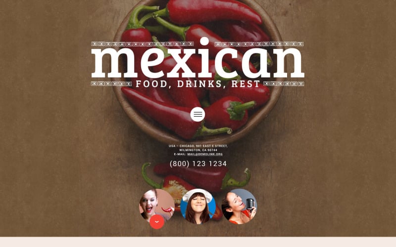 Mexikanisches Essen WordPress Theme