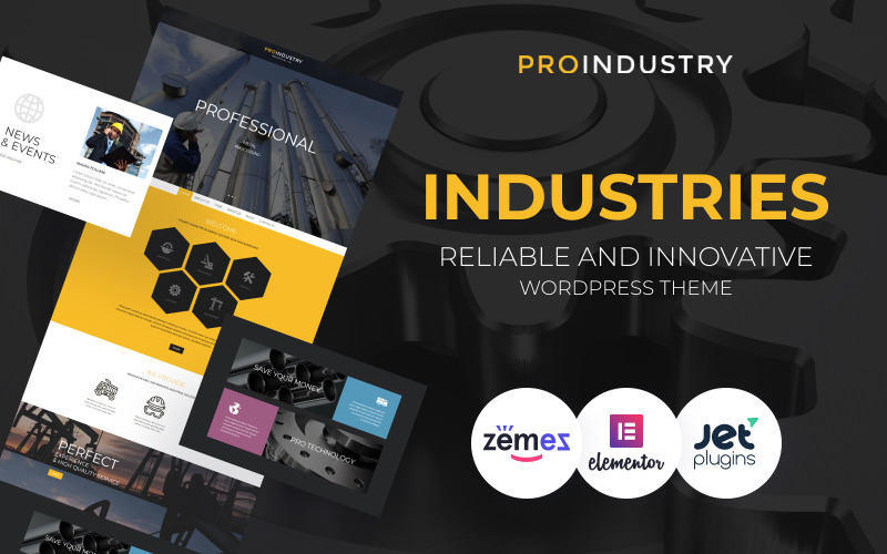 为Industry - Tema WordPress Industries confiável e inovador