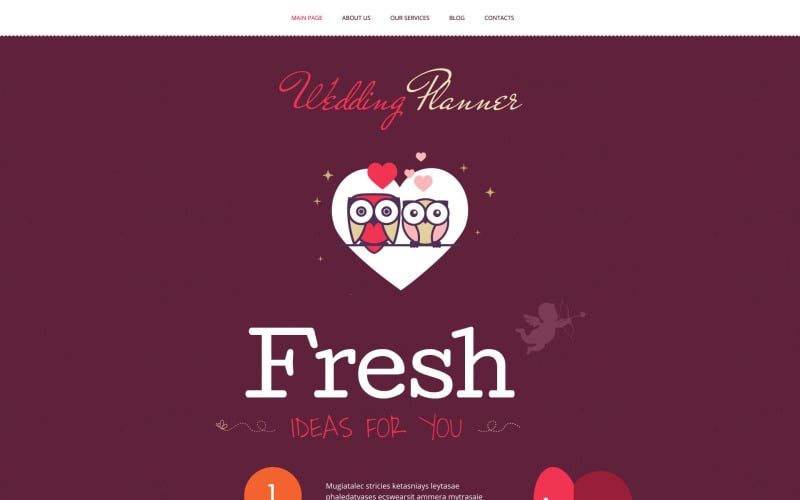 Tema WordPress de planejador de casamento