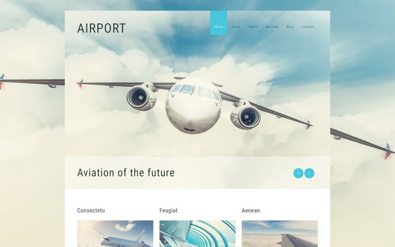 私人航空Joomla模板