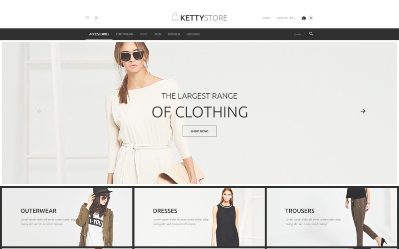 Tema PrestaShop di KettyStore