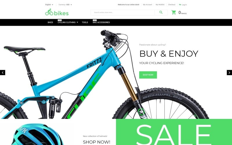 Bike Shop Magento téma