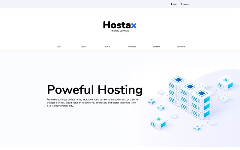 Hostax - Hosting Temiz Joomla Şablonu