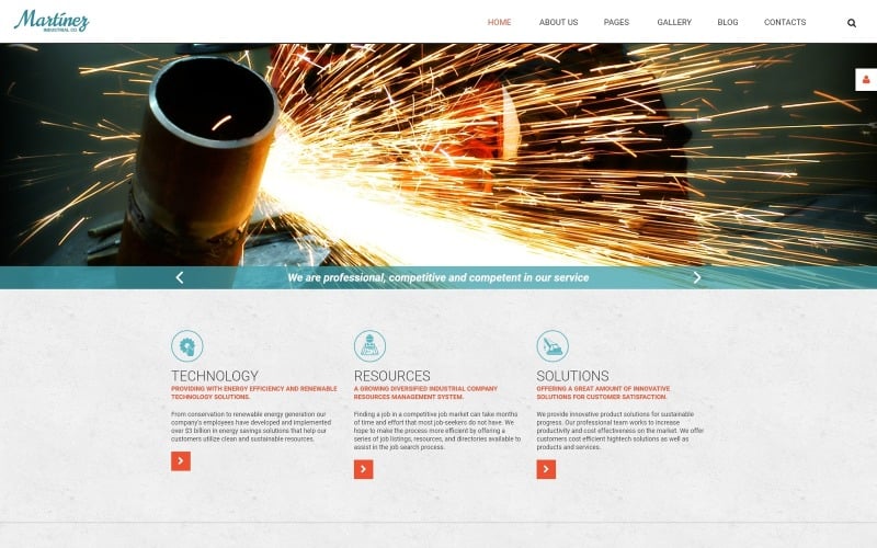 Martinez - Template Joomla Industrial Multipage Modern