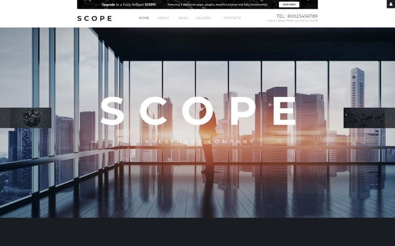 SCOPE - Joomla企业投资公司模板