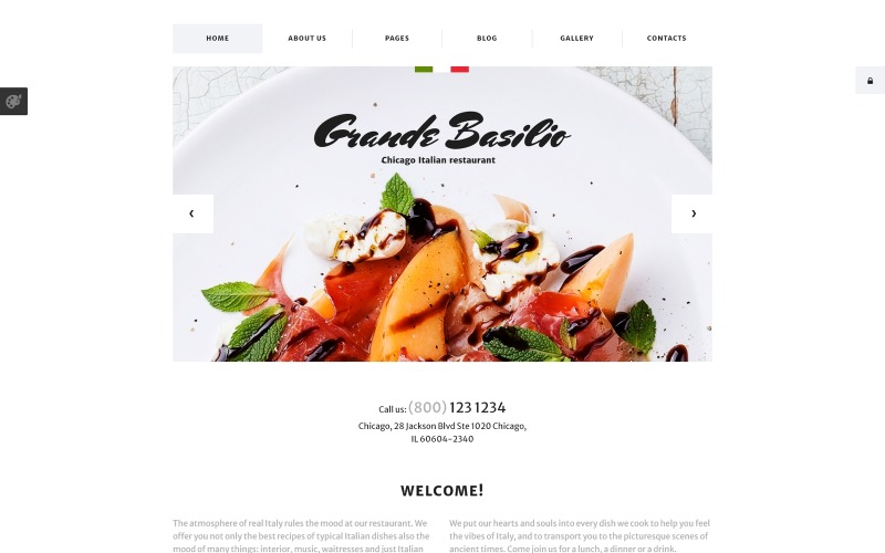 Cafe und Restaurant Responsive Joomla Vorlage