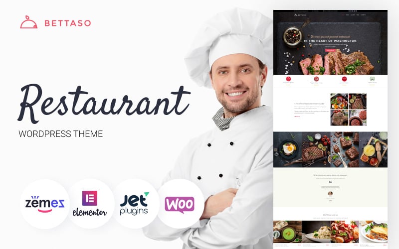 Bettaso - WordPress-tema för café och restaurang