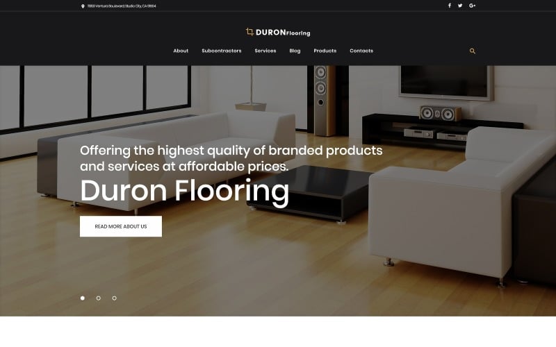 DuronFlooring -室内 & 家具和地板WordPress主题