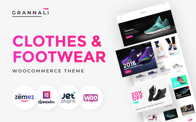 GrannaLi - WooCommerce主题服装和鞋类