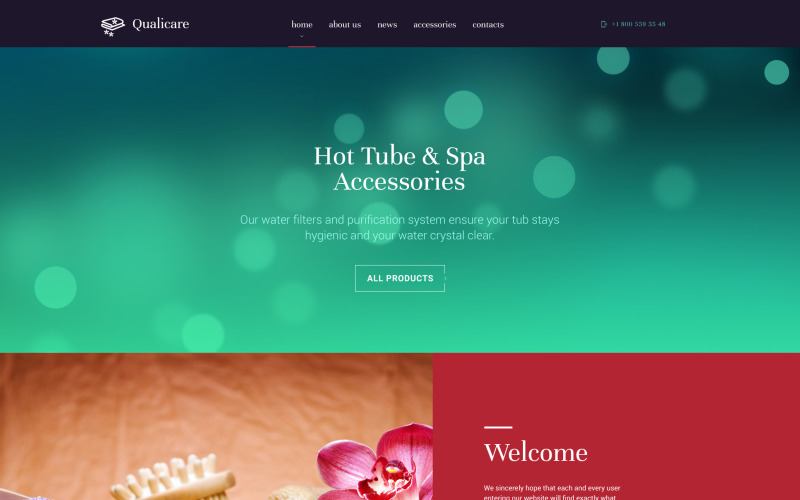 Qualicare Website-sjabloon