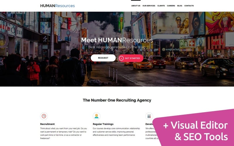 Human Resources Moto CMS 3 Template
