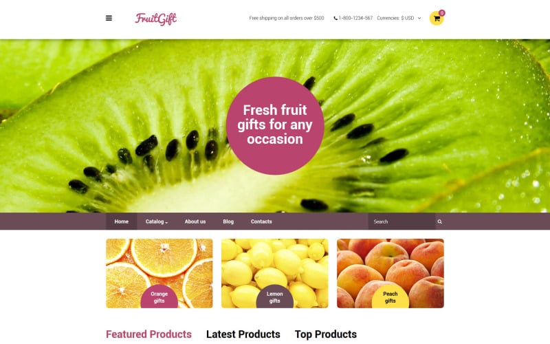 FruitGift VirtueMart模板