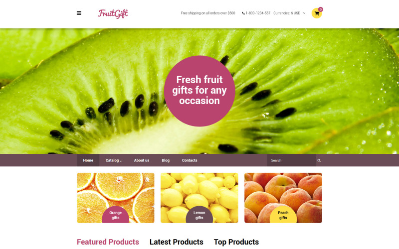 FruitGift VirtueMart sablon