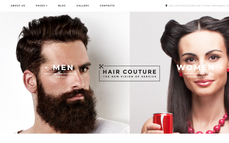 Salon de coiffure Responsive Joomla 3 Template