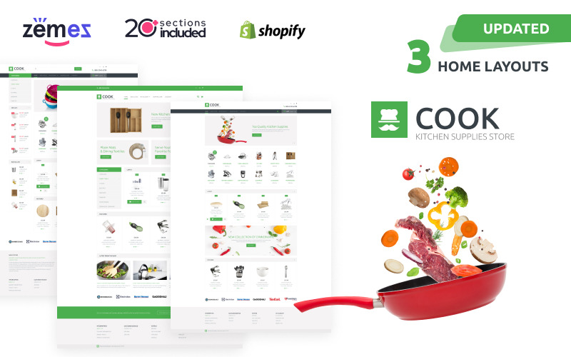 Cook Store Uniwersalny motyw Shopify