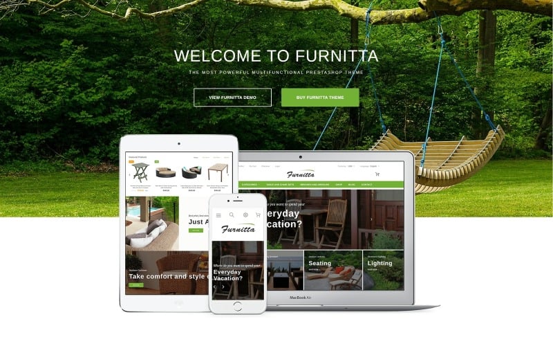 Furnitta - Thème PrestaShop pour mobilier d'extérieur