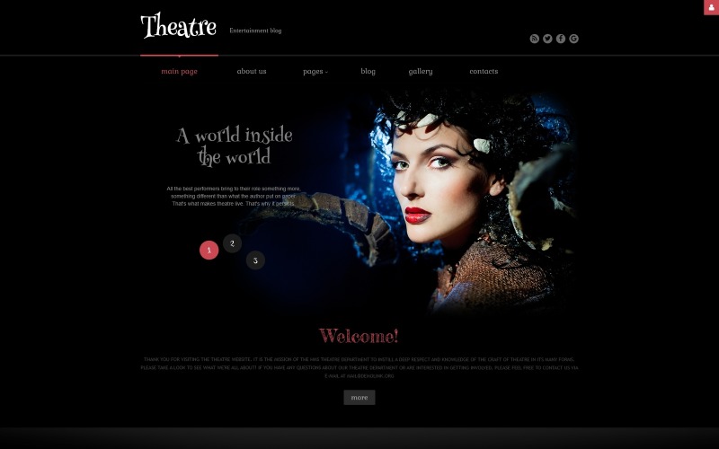 Modèle Joomla de théâtre