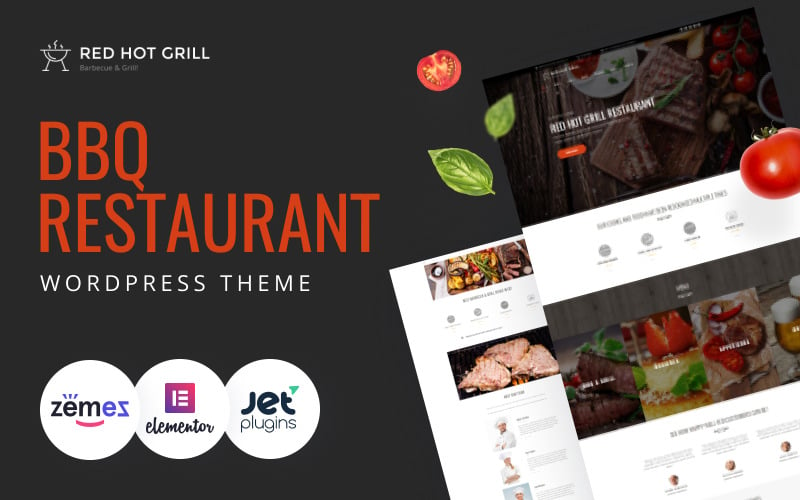 Red Hot Grill - WordPress主题餐厅