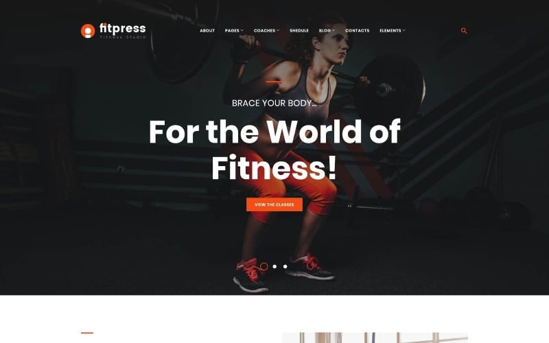 Fitpress - motyw WordPress Fitness i siłownia