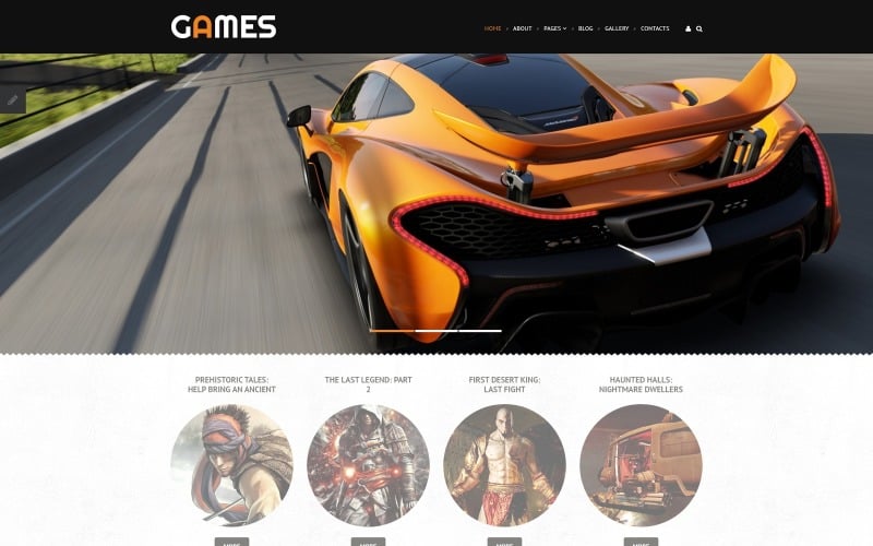 Template Joomla de jogos