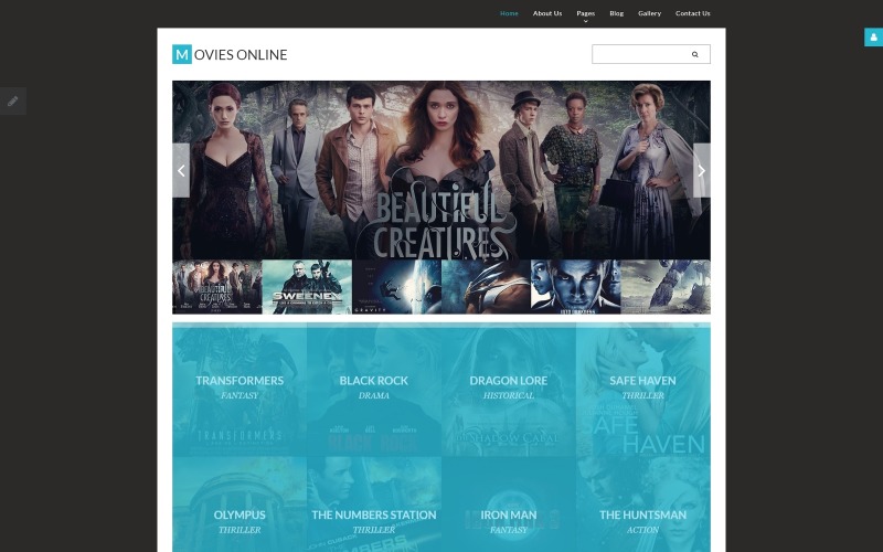 Movie 响应 Joomla Template