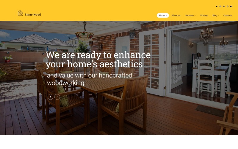 Smartwood - Tema WordPress per carpenteria e lavorazione del legno