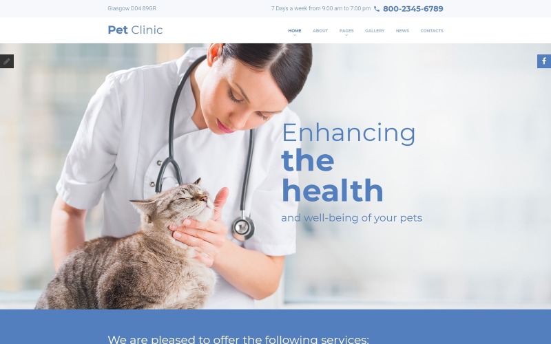 Pet Clinic - Duyarlı Veteriner Tıbbı Joomla Şablonu