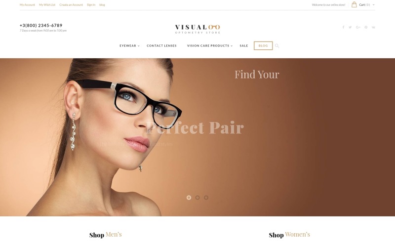 Visualoo - Optik ve Optometri Magento Teması