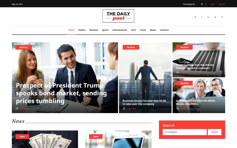 The Daily Post - Téma WordPress pro média a nejnovější zprávy