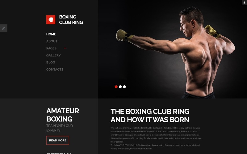 Boxing Responsive Joomla Vorlage