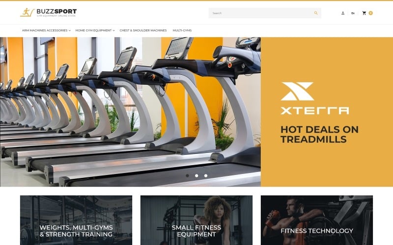 BuzzSport - Magento主题的健身设备